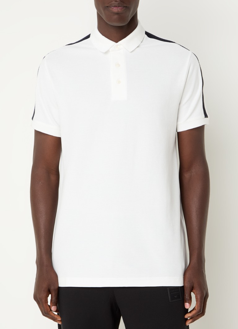 Emporio Armani polo majica regularnog kroja s vezom logotipa
