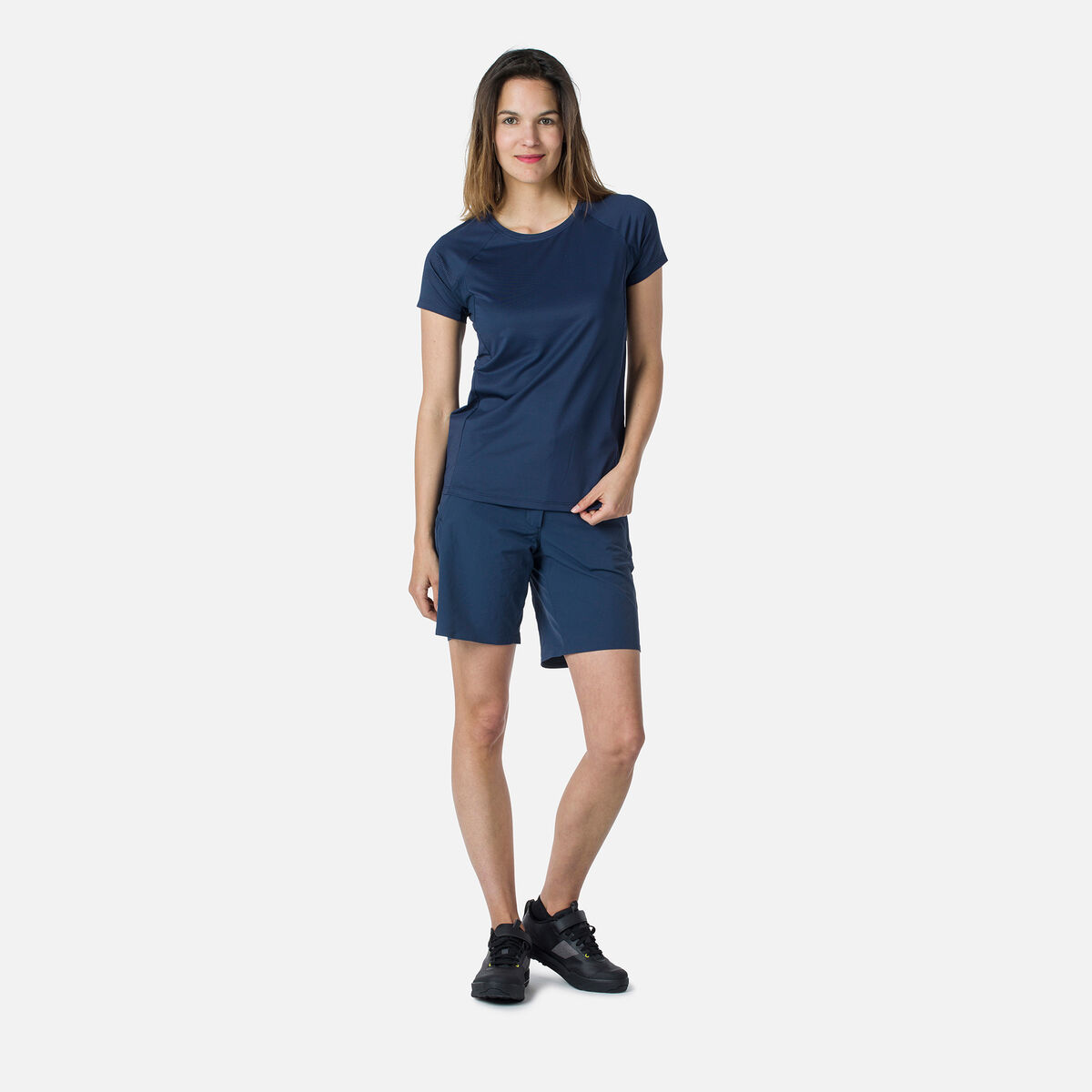Kurzarm-Jerseyshirt für Damen Relaxed Fit