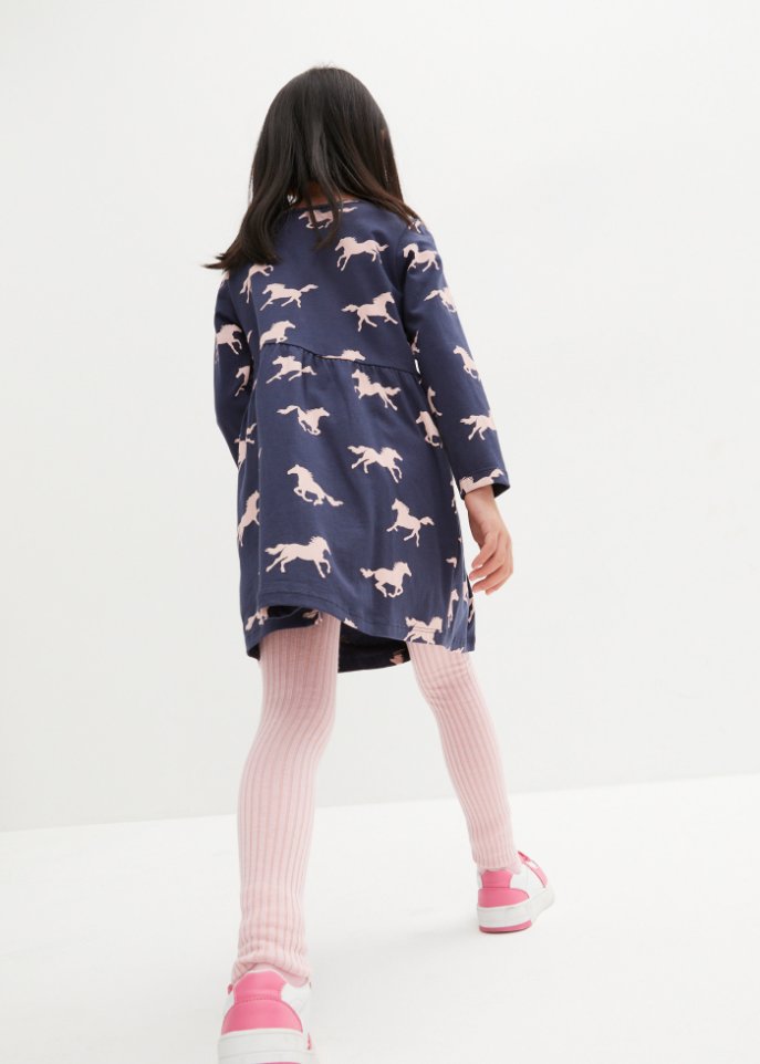 Mächen Jerseykleid mit Puppenkleid (2-tlg. Set)
