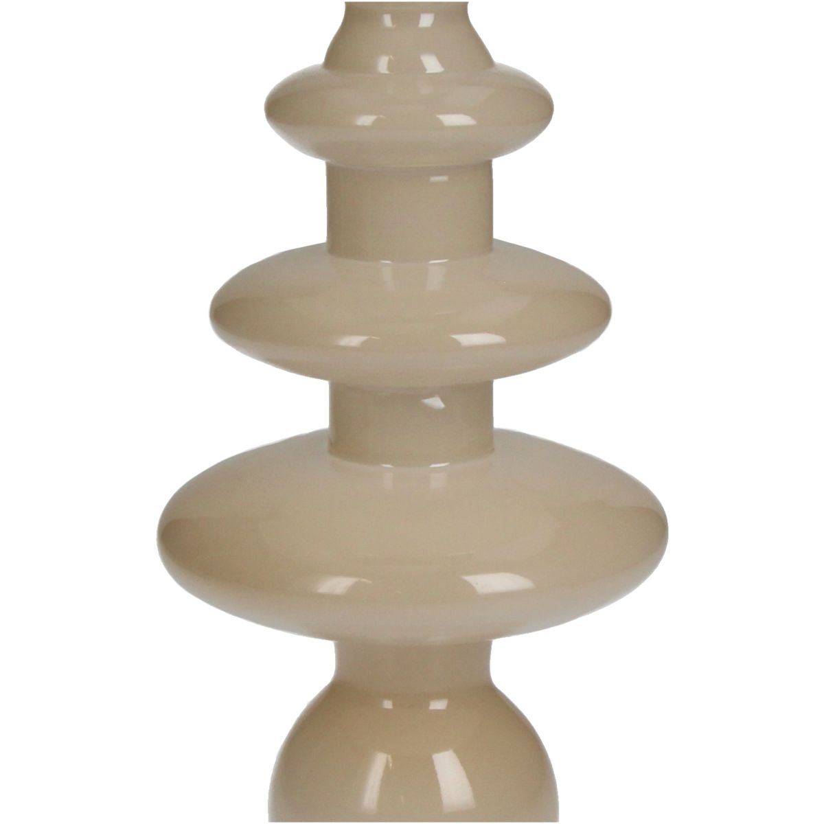 Trendhopper Kerzenständer Glossy Beige 22,5 cm