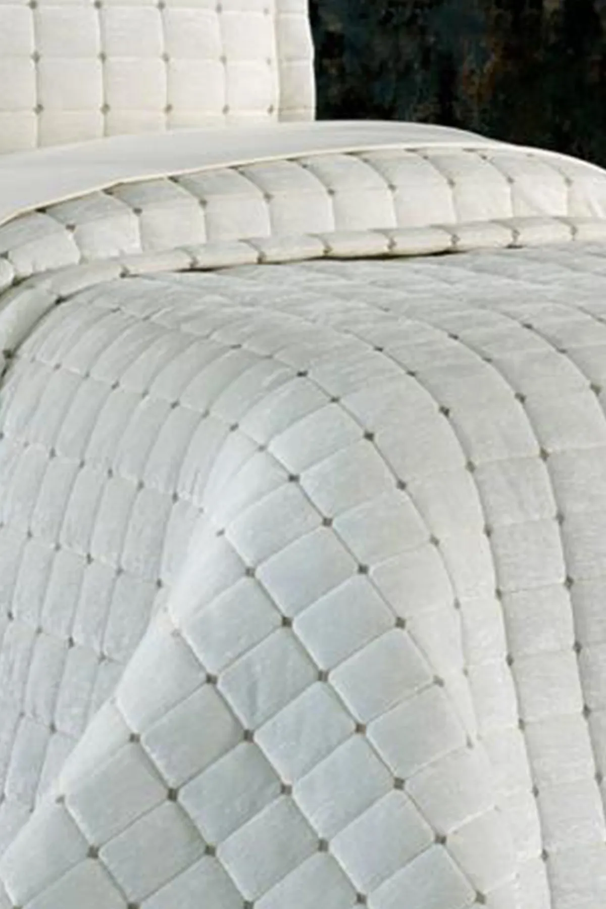 Çeyiz Diyarı  Çeyizdiyari Laila Tagesdecke für Einzelbett, Creme
