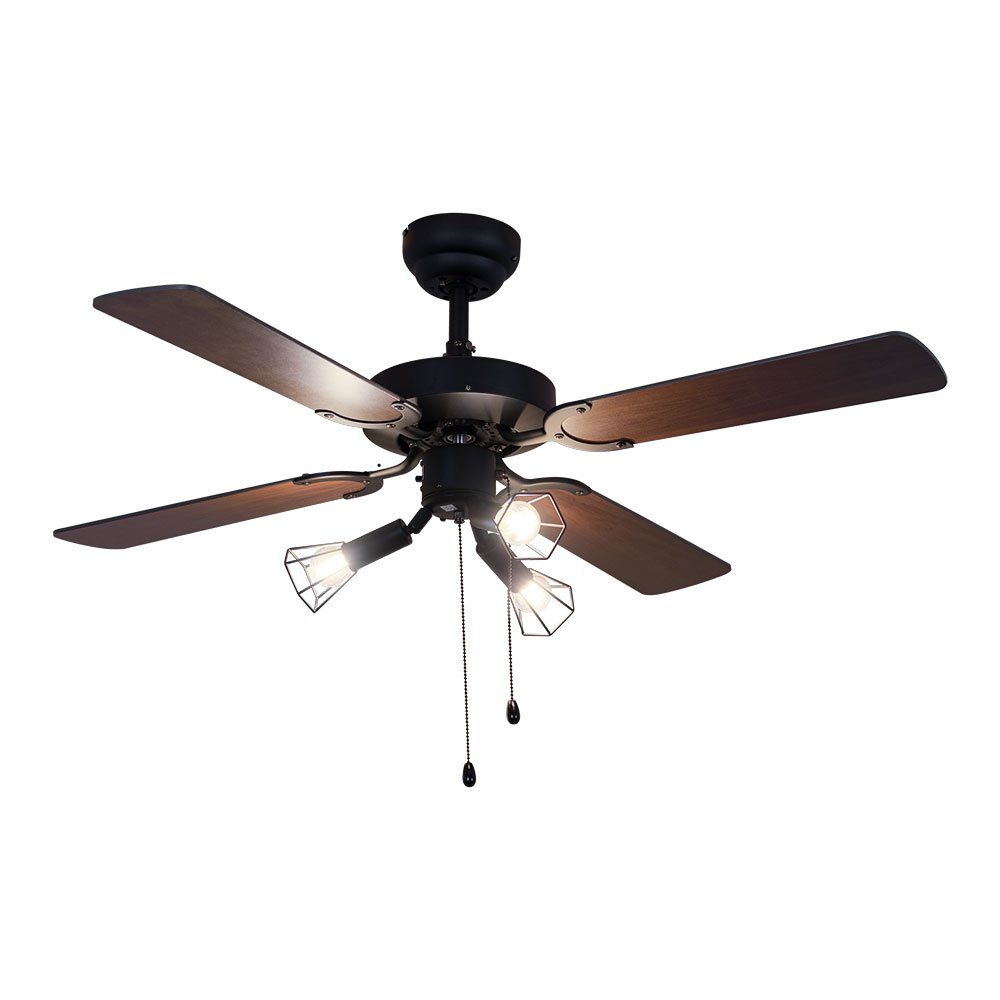 etc-shop Deckenventilator, Deckenventilator Deckenlampe Ventilator Lüfter Wohnzimmer