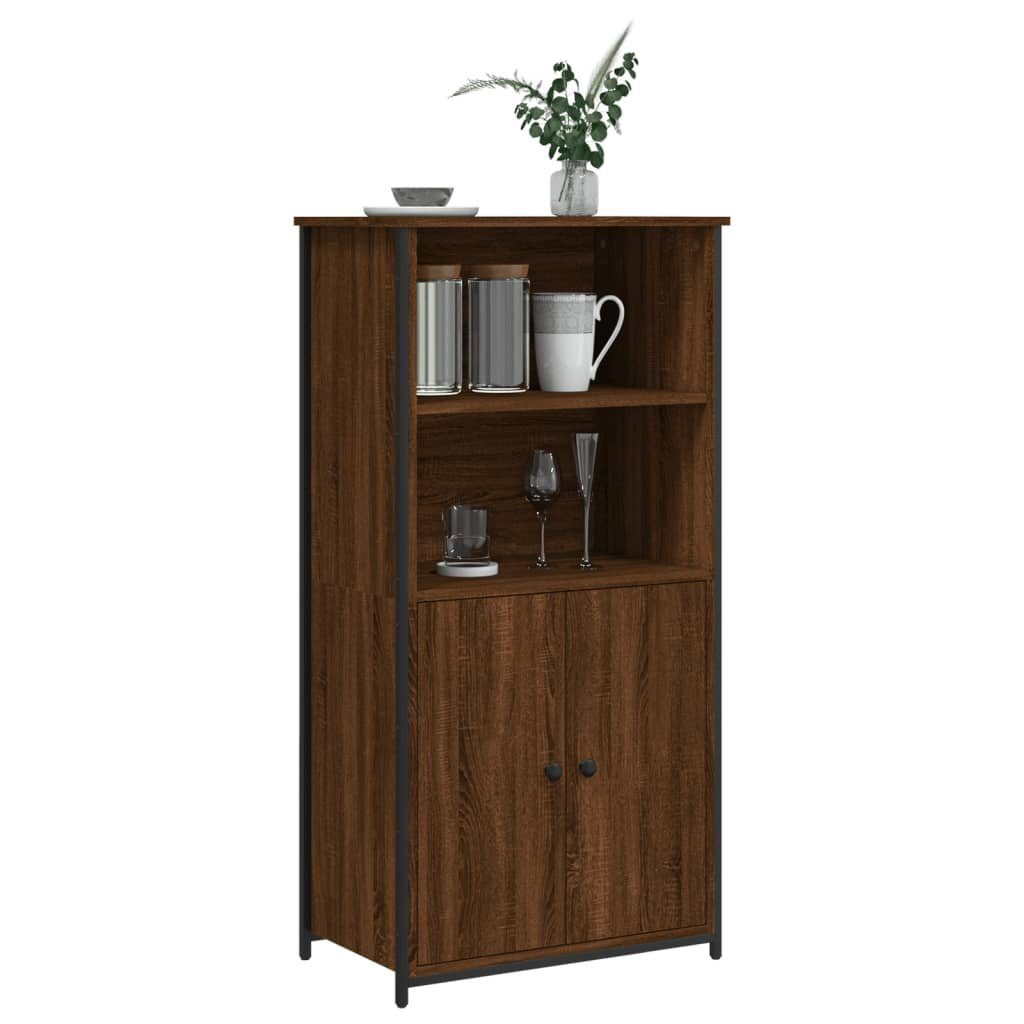 vidaXL Anrichte Highboard Braun Eichen-Optik 62x36x121,5 cm Holzwerkstoff