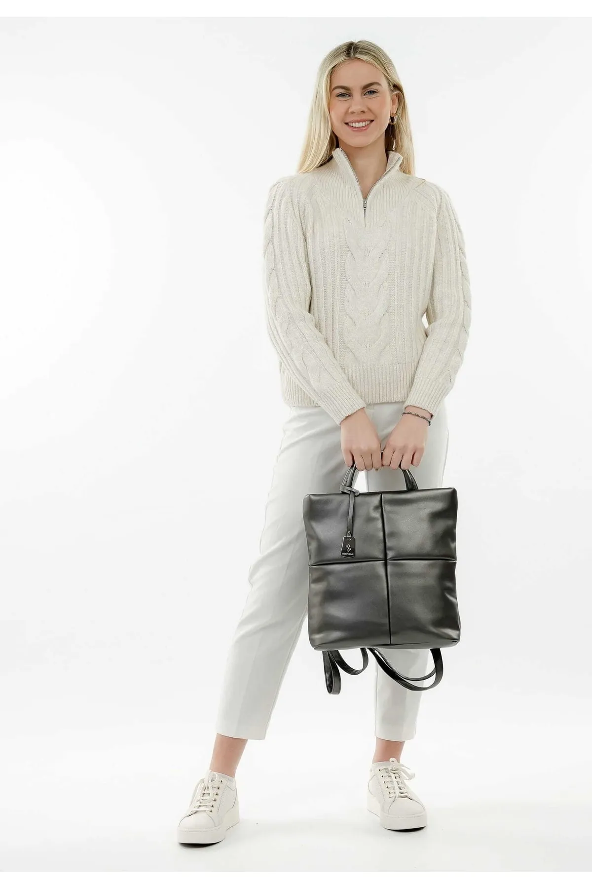 Emily & Noah  Rucksack - Silberfarben - Unifarben
