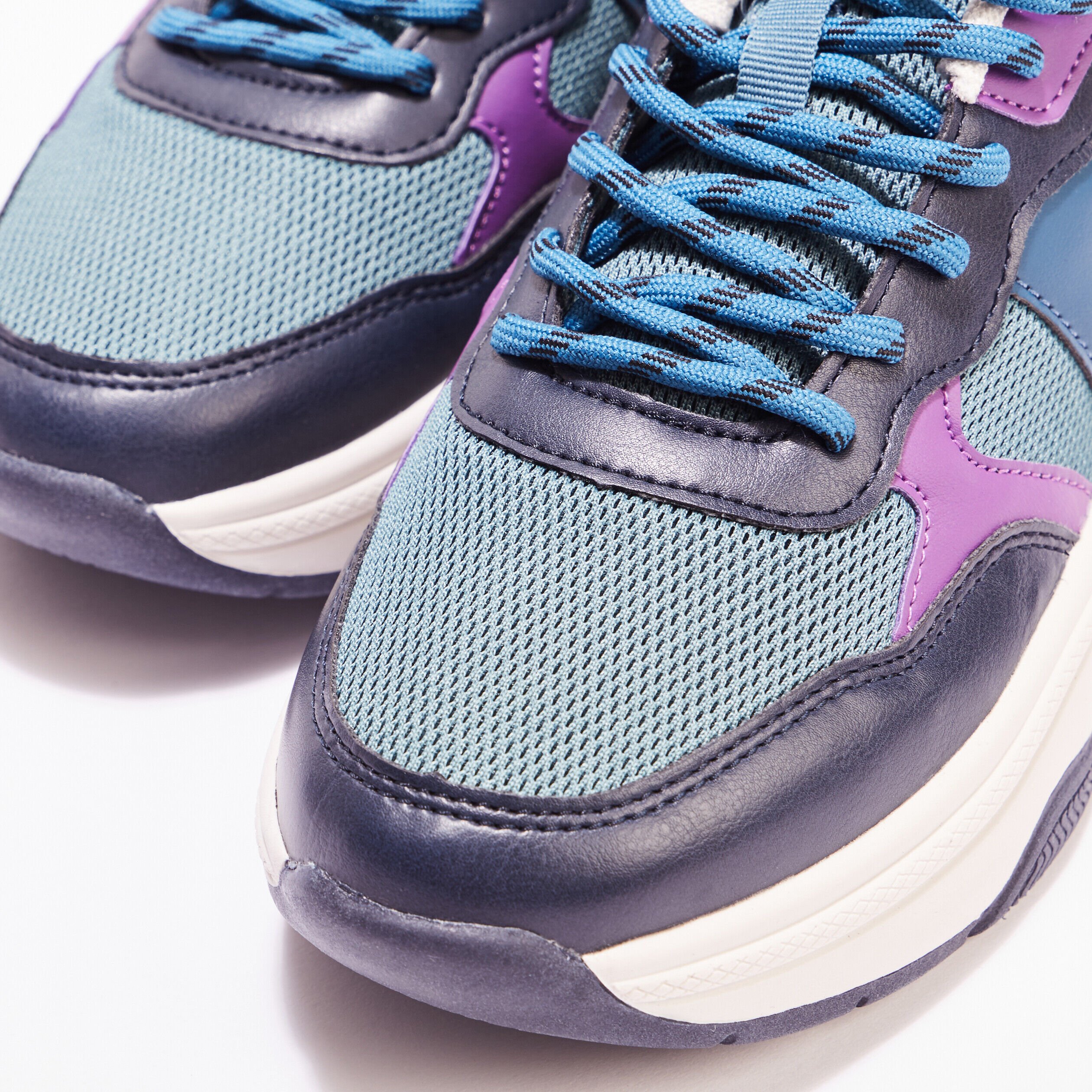 Sneakers à lacets vert foncé femme | Cache Cache