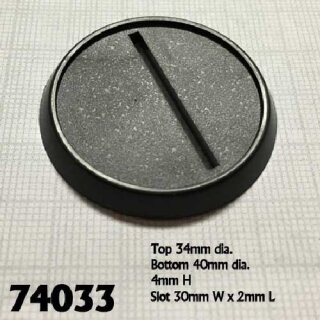 40mm Round Plastic Display Base (10 Stück)