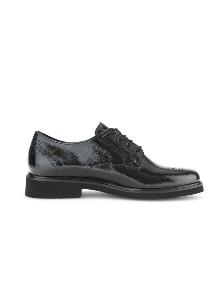 Gabor Fashion Schnürschuhe in schwarz günstig kaufen