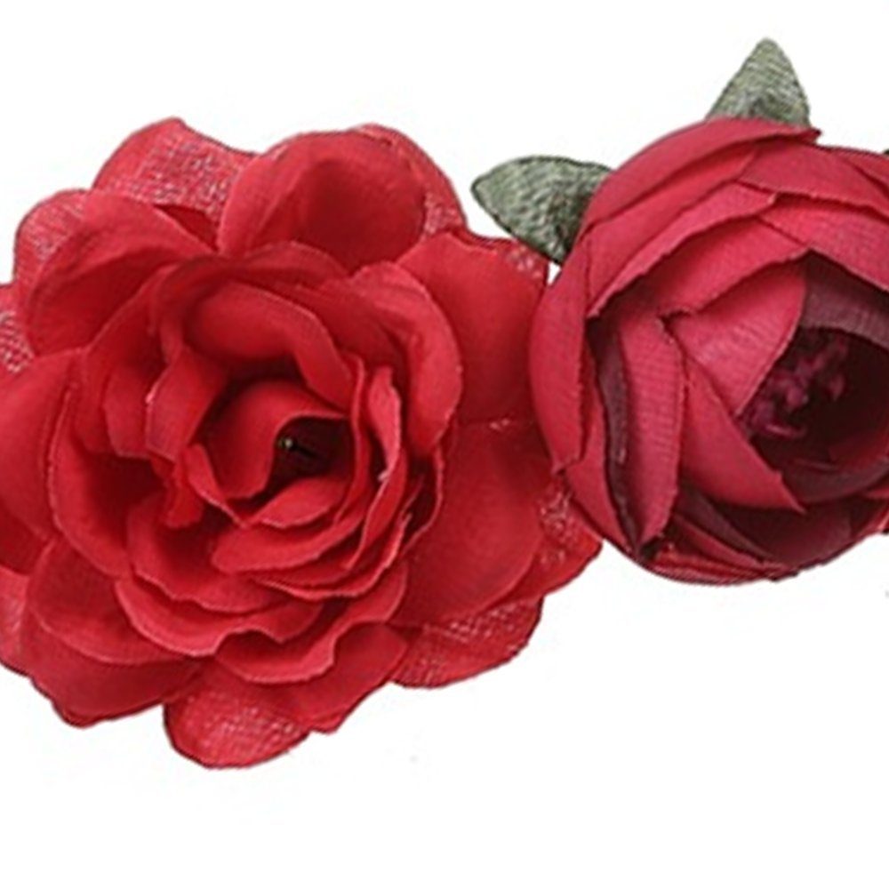 FeelGlad Haarband Blumenkranz Blume Krone Stirnbandfür Damen Hochzeit Zeremonie Party