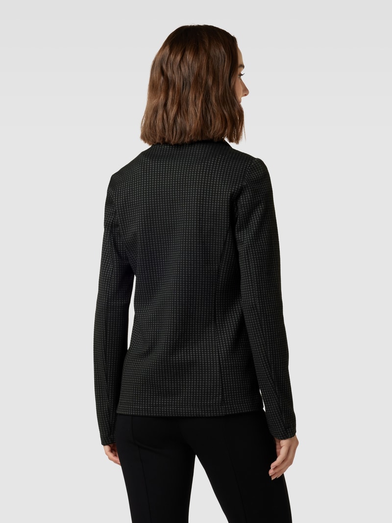 Blazer mit Karomuster in schwarz