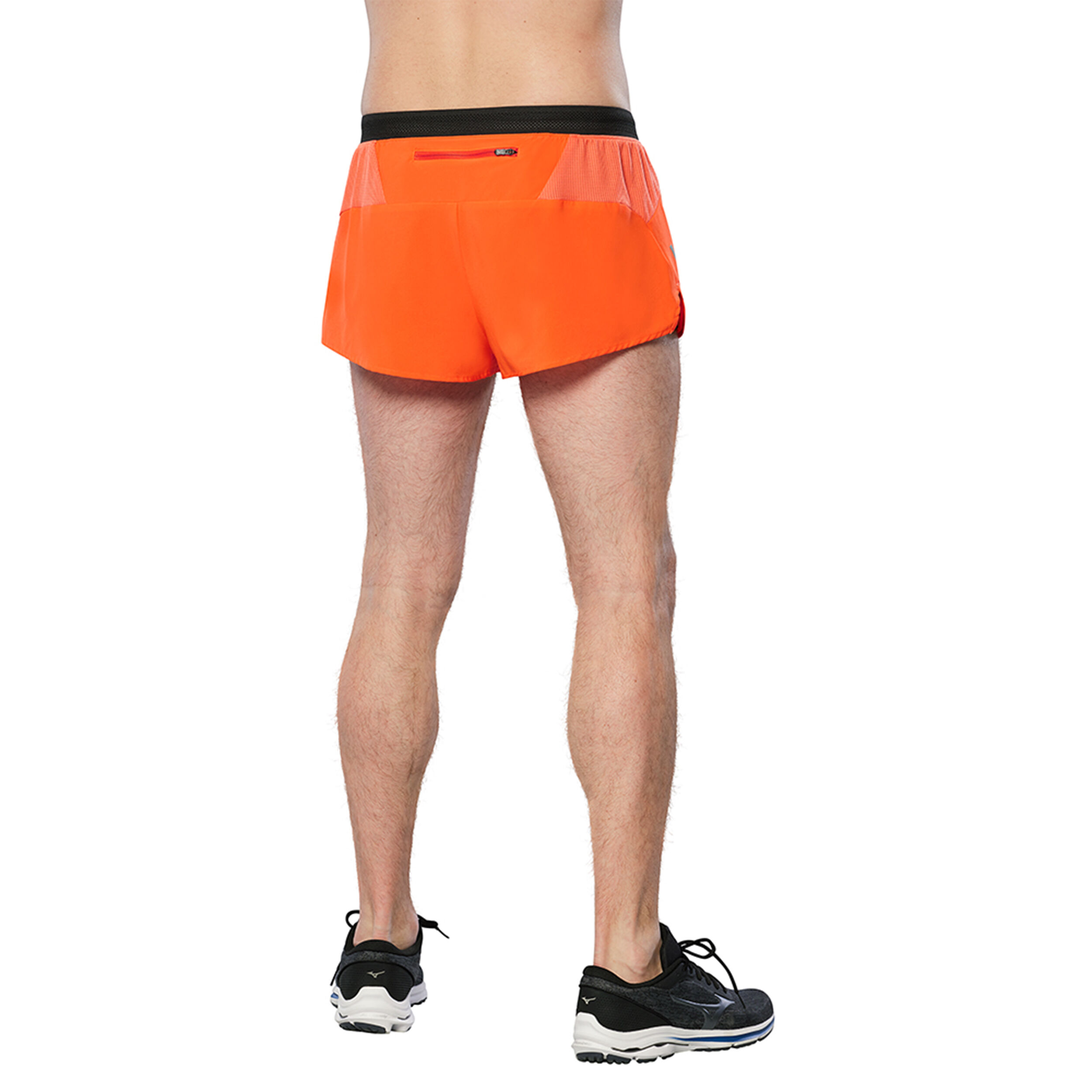 Aero Split 1.5 Laufshorts Herren - Orange, Schwarz