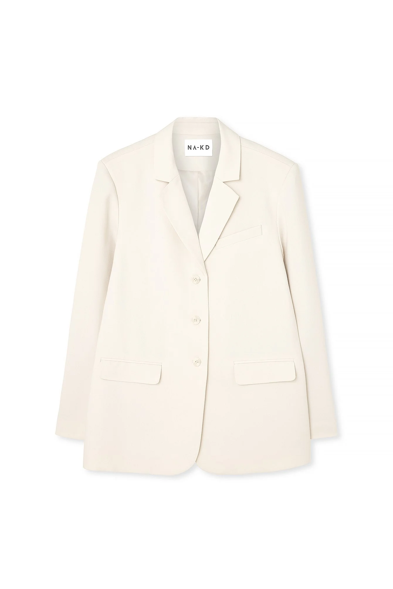 Oversize-Blazer mit drei Knöpfen