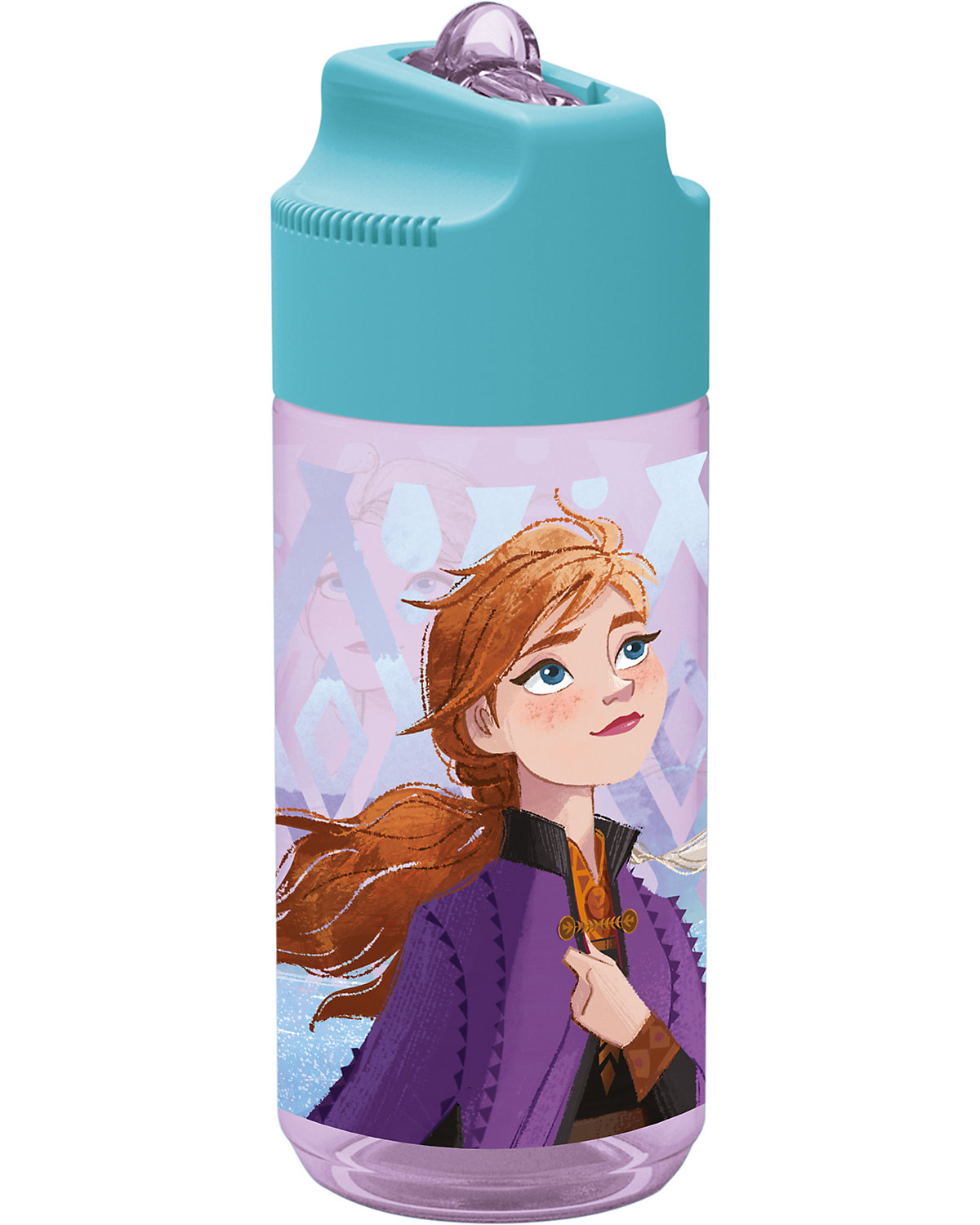 Tritan-Trinkflasche   Die Eiskönigin, 430 ml, inkl. Trinkhalm