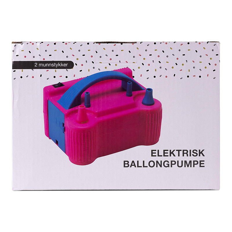 Giform Ballongpumpe elektrisk 2 munnstykker