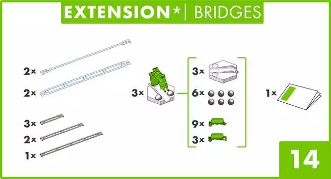 GraviTrax Extension Bridges - Kugelbahn-Erweiterung für Kinder ab 8 Jahren
