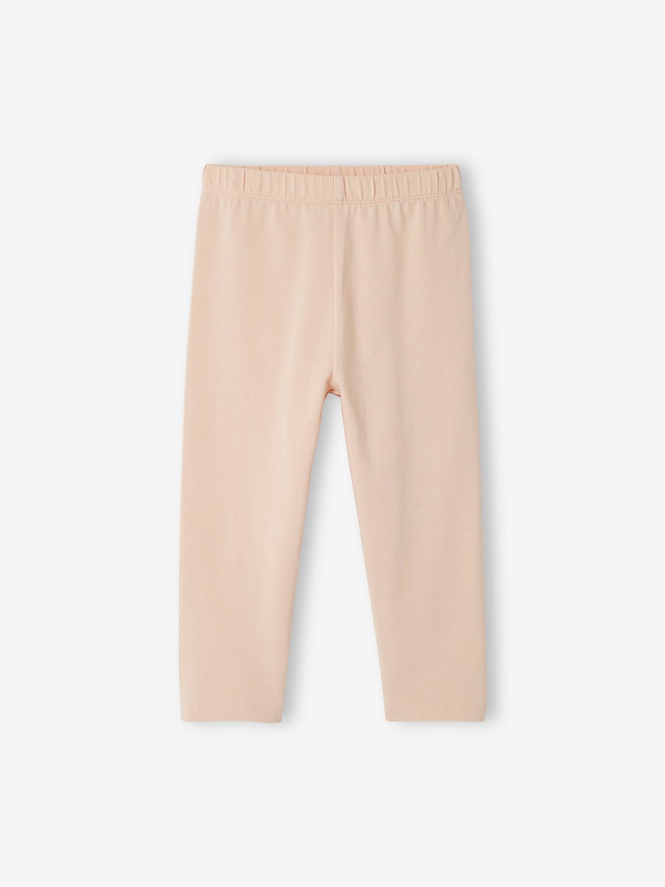 Lot de 2 legging corsaires fille rayé + imprimé bleu grisé