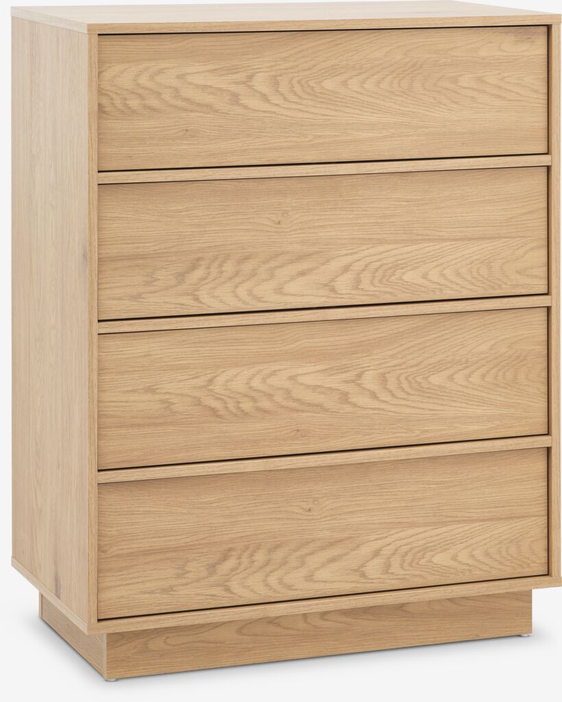 Commode TRANUM TRANUM, 4 tiroirs, couleur chêne chaud
