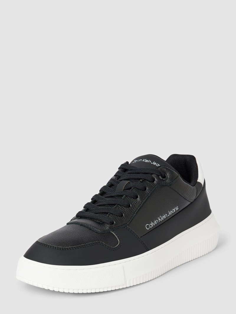 Sneaker aus Leder mit Logo-Prägung Modell 'CHUNKY CUPSOLE' in black