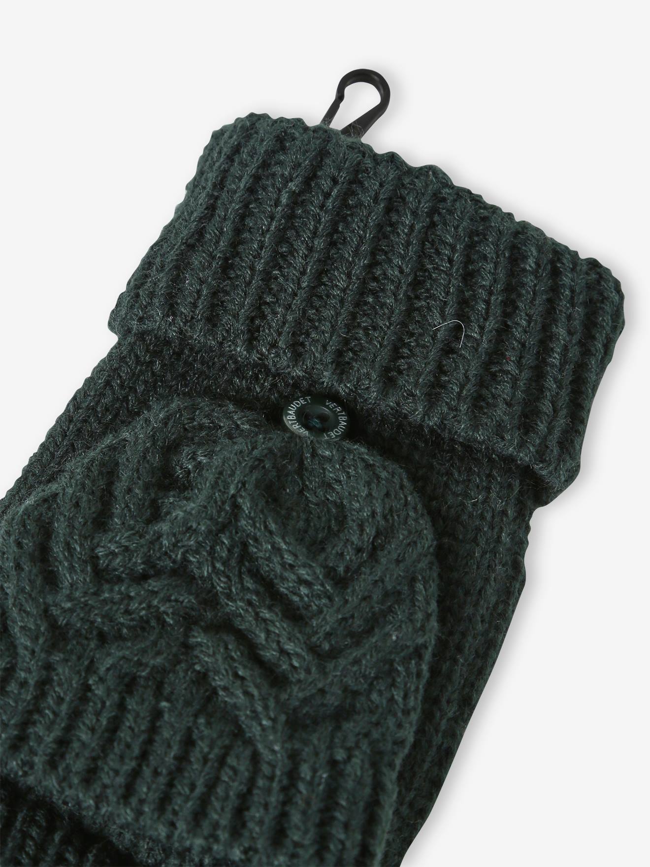 Vertbaudet Jungen-Set: Mütze, Rundschal & Handschuhe - ocker