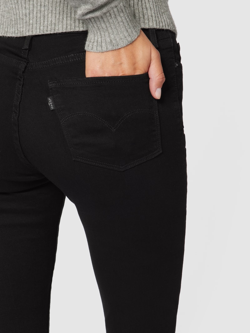 Shaping Slim Fit Jeans mit Stretch-Anteil Modell '312™' in schwarz