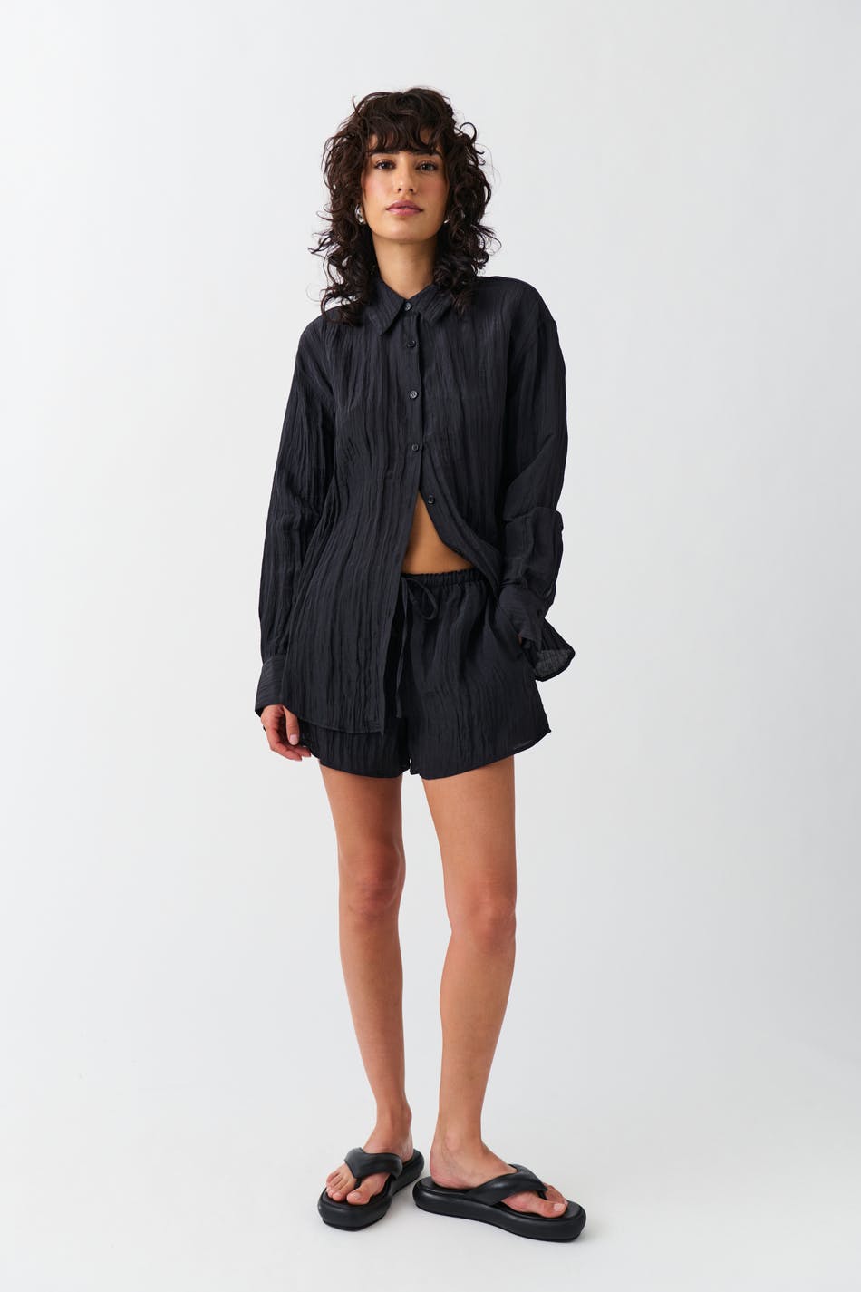 Crinkle shorts