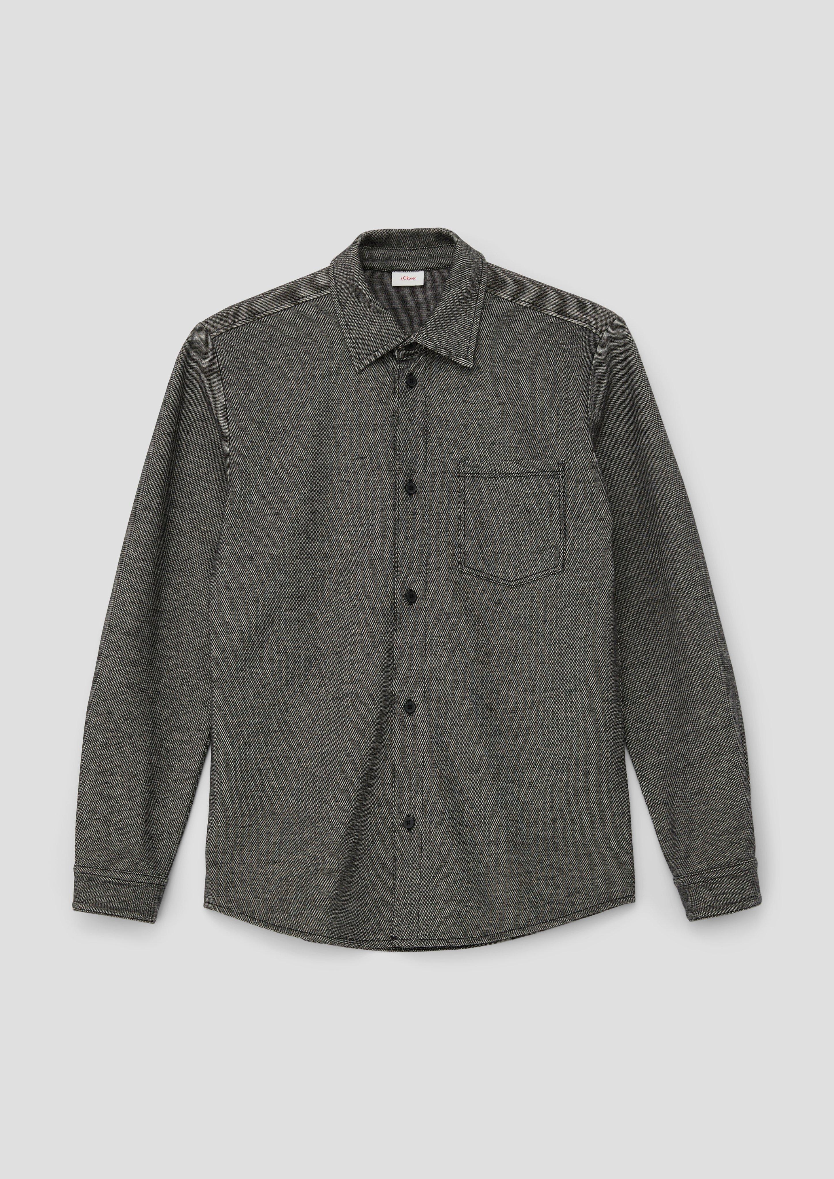Baumwollhemd mit Piquéstruktur  2134080-99W1
