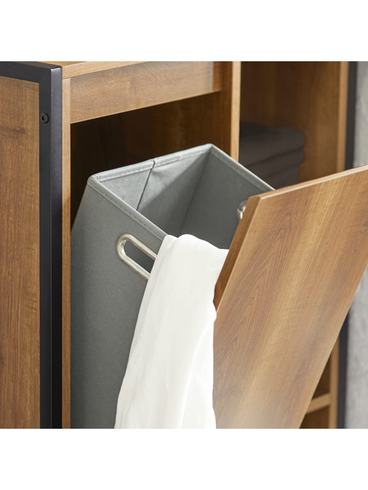 SoBuy Wäscheschrank in Braun - (B)60 x (H)90 x (T)30cm günstig kaufen onesize