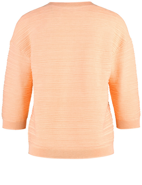 3/4 Arm Pullover aus Baumwoll-Leinen
