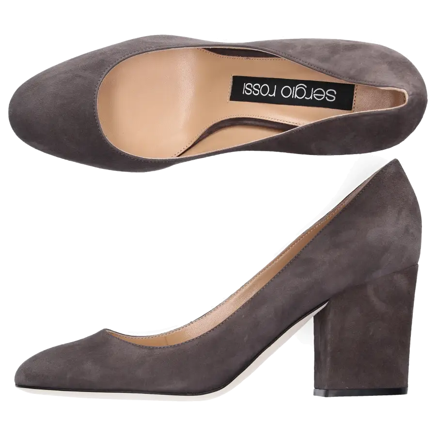 Sergio Rossi - Pumps VIRGINIA Veloursleder grau - grau