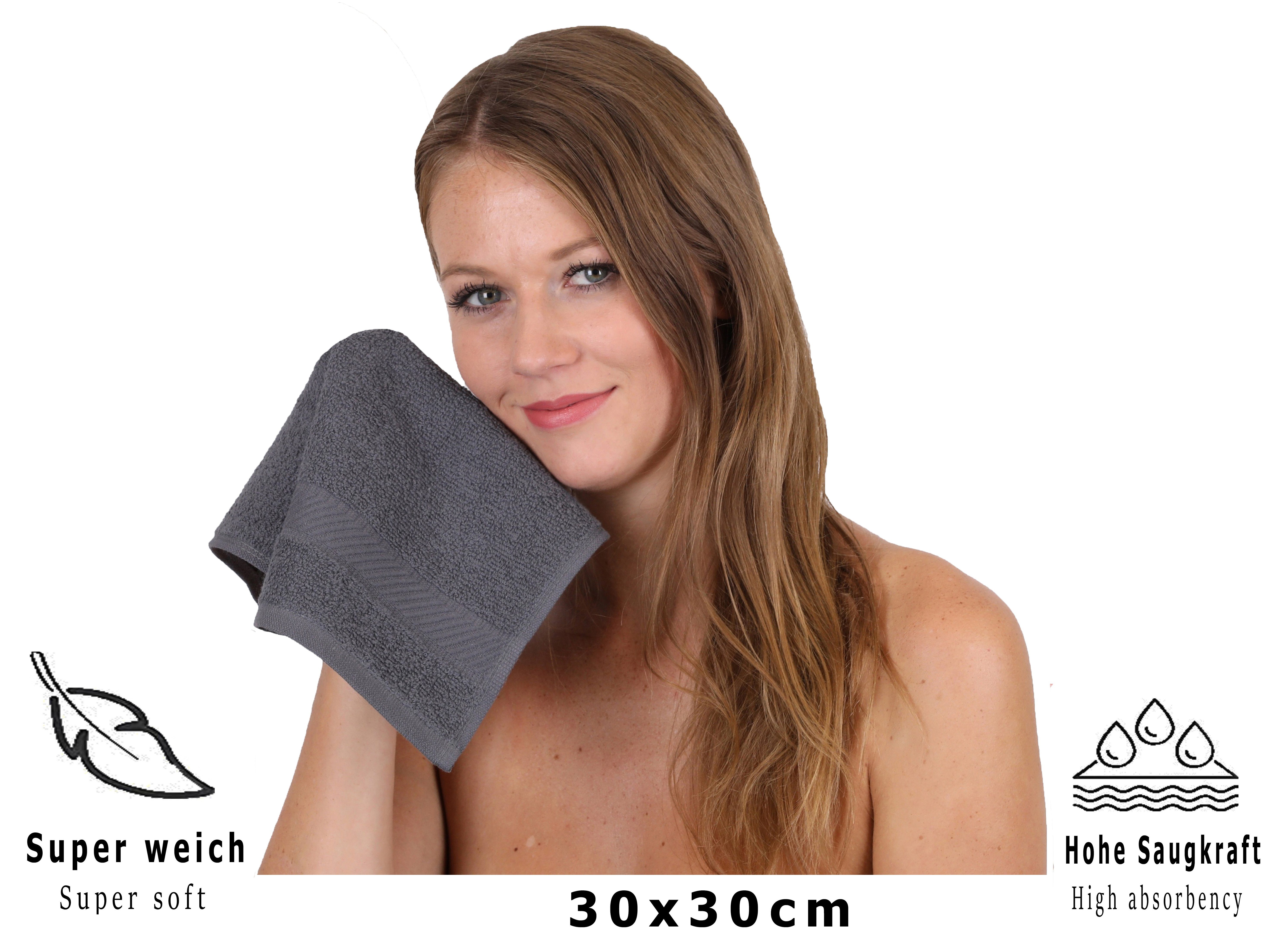 Betz Seiftuch 20 Stück Seiftücher Palermo Größe 30x30 cm Farbe stone