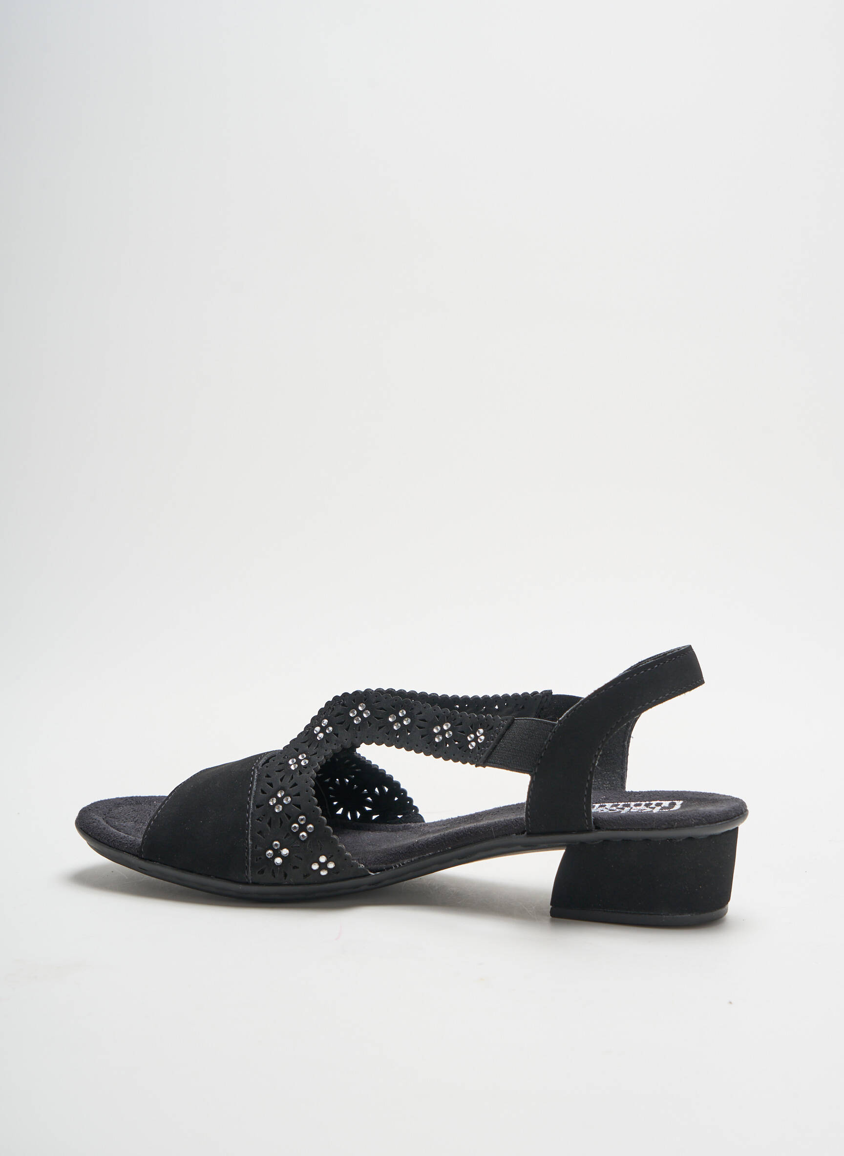 Rieker Sandales Nu Pieds Femme couleur noir