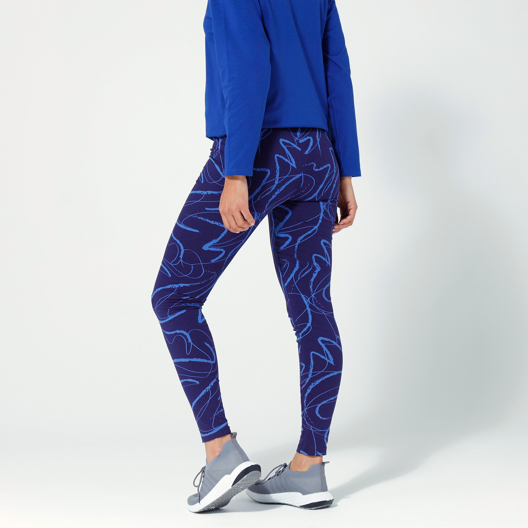 Legging imprimé, style crayonné