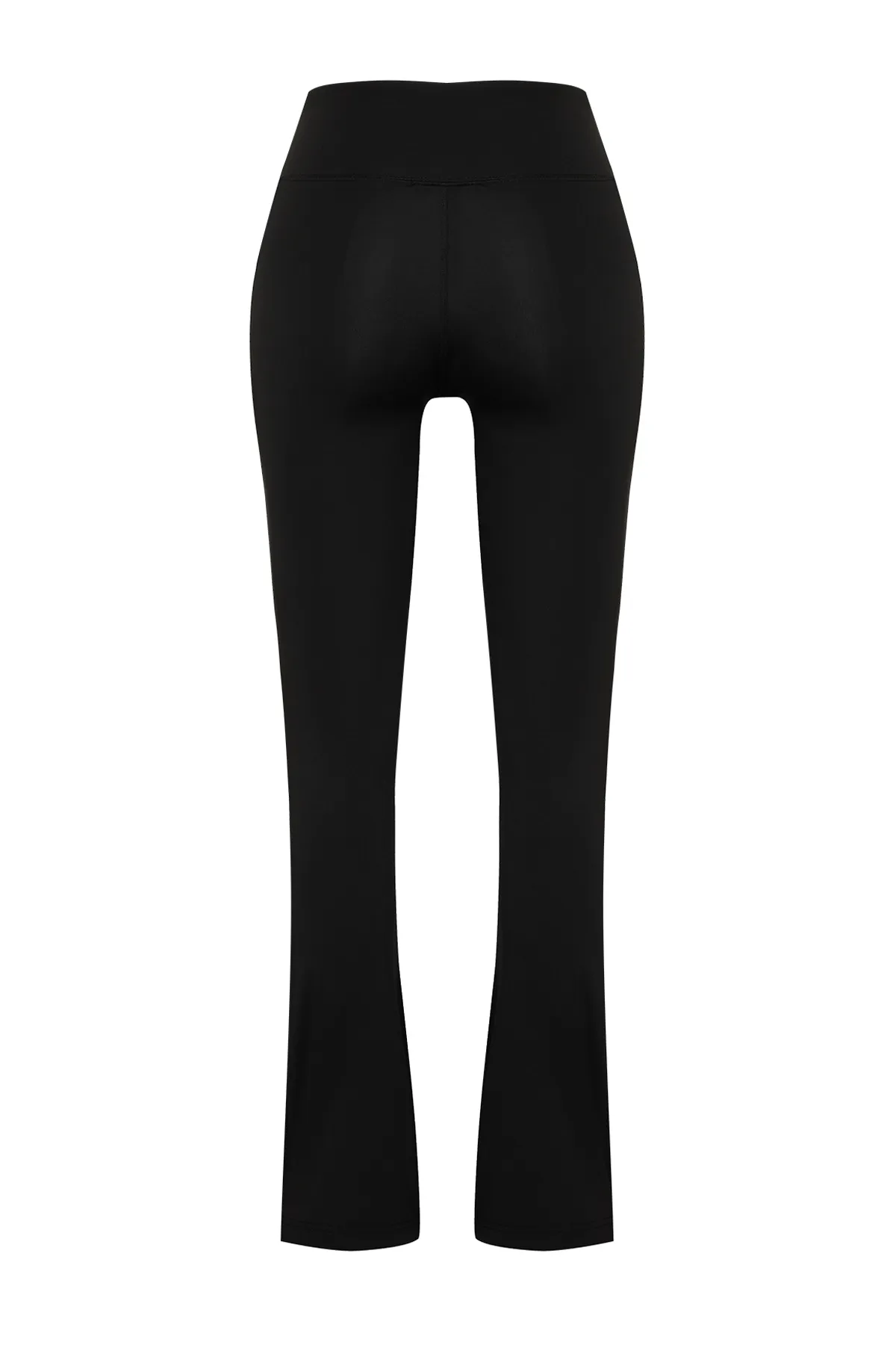 Trendyol Collection  Schwarze, gestrickte Sport-Jogginghose aus Scuba/Tauchstoff mit entspannter Passform und spanischen Beinen THMSS24EA00000