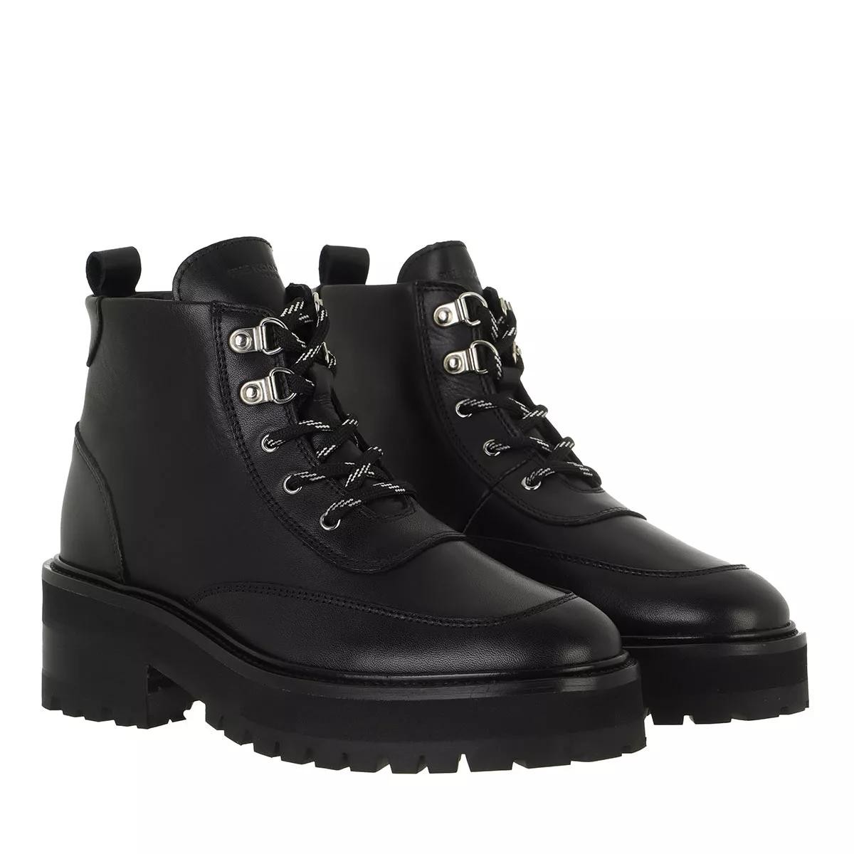THE KOOPLES Schnür-Stiefeletten schwarz Schnürstiefel