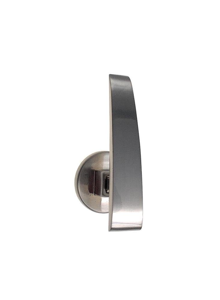 Raffhalter Raffhaken für Gardinen, Edelstahloptik (nickel gebürstet), DécoProfi, Zum Raffen von Gardinen und Vorhängen mit einer Kordel