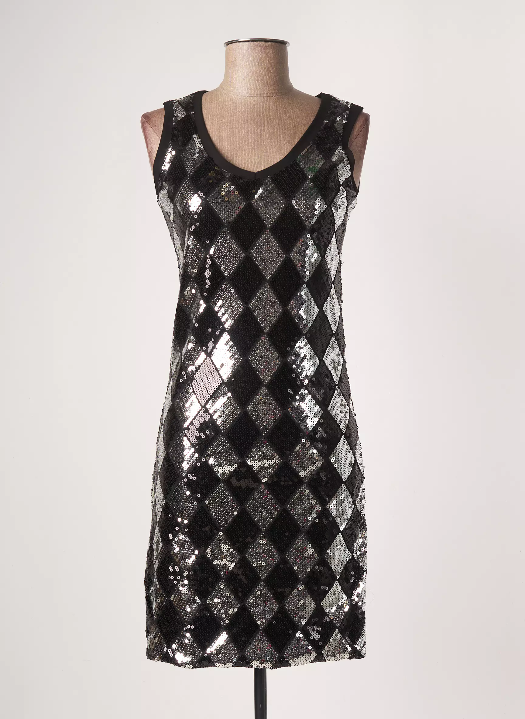 Poussiere D Etole Robes Mi Longues Femme couleur noir