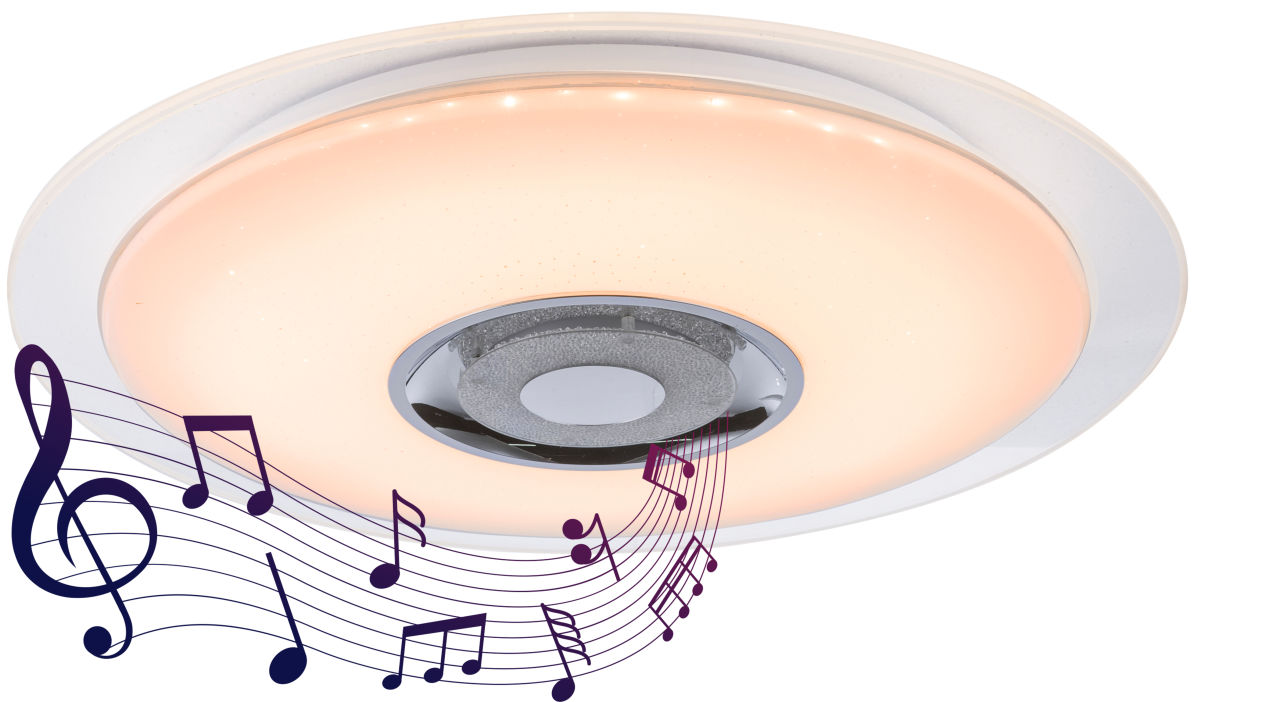 Globo Lighting - TUNE - Deckenleuchte Metall weiß, LED