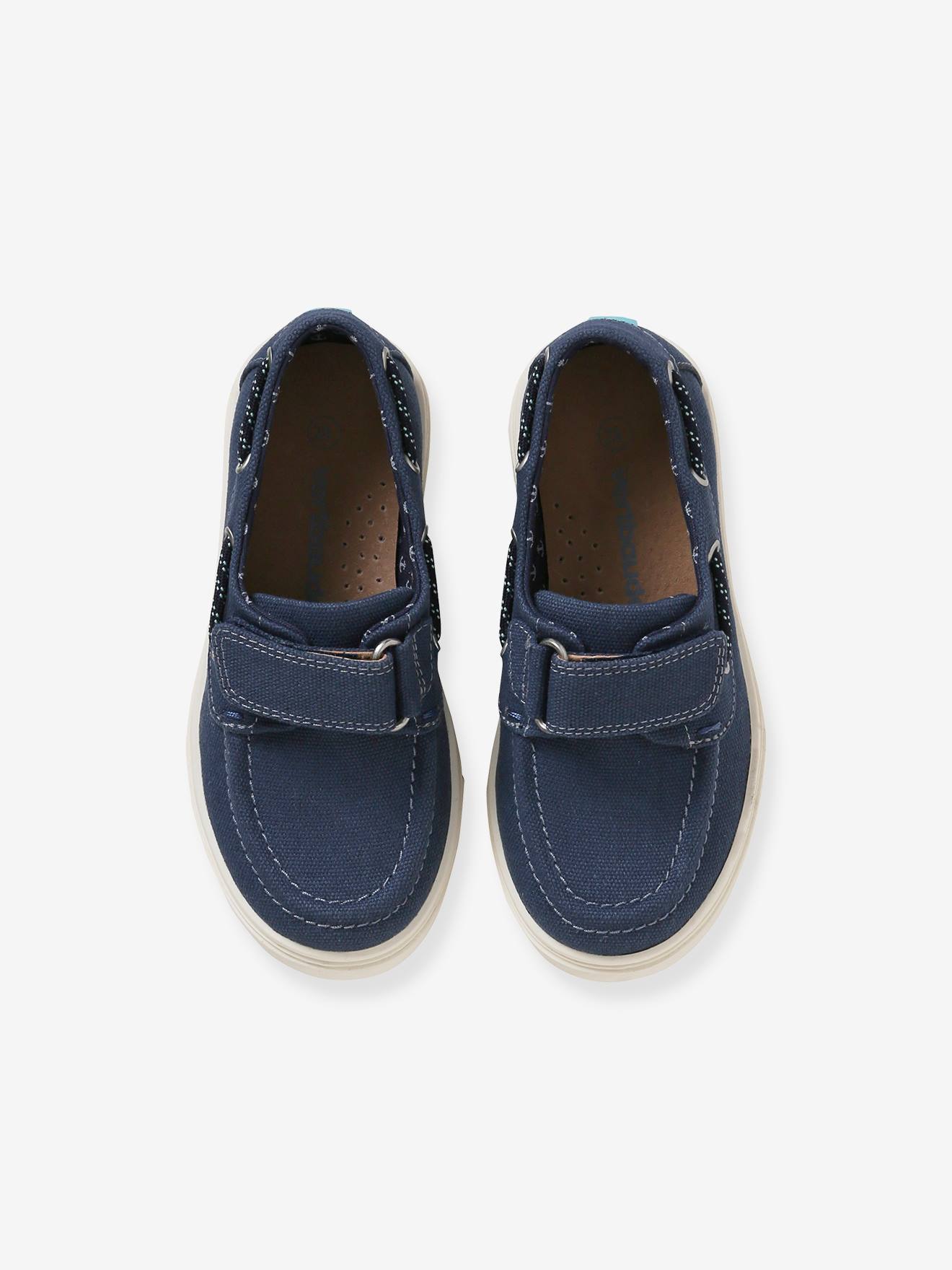 Chaussures bateau enfant bleu