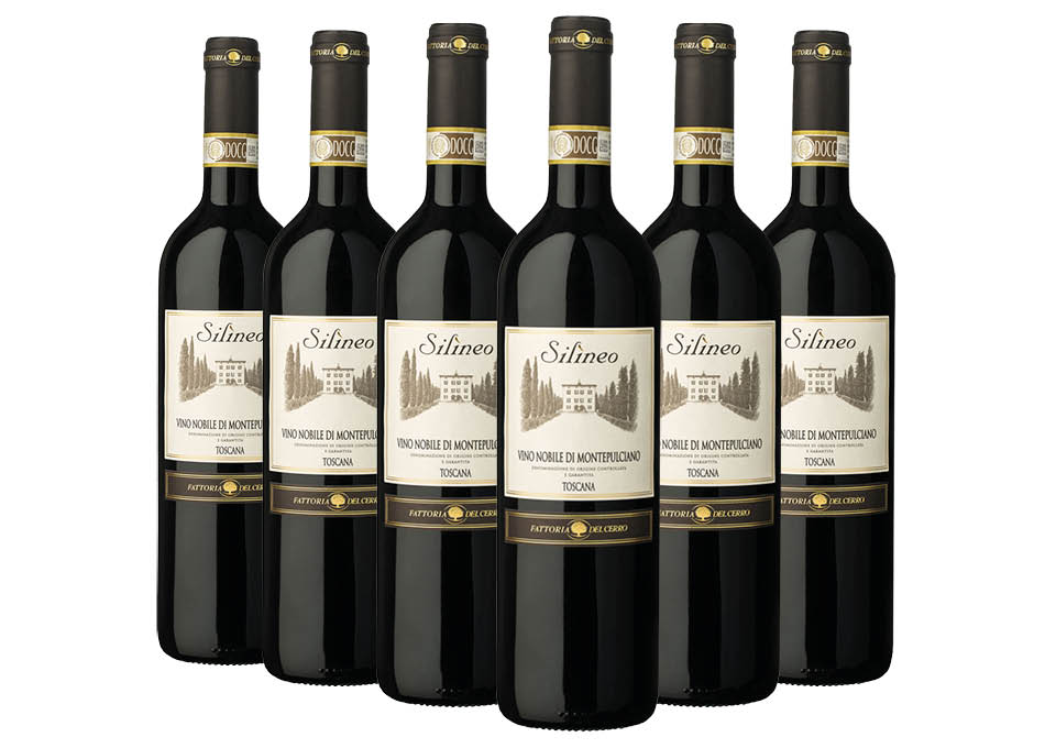 Nobile di Montepulciano DOCG Silìneo 2019 Fattoria del Cerro 6 bouteilles de 0,75 ℓ