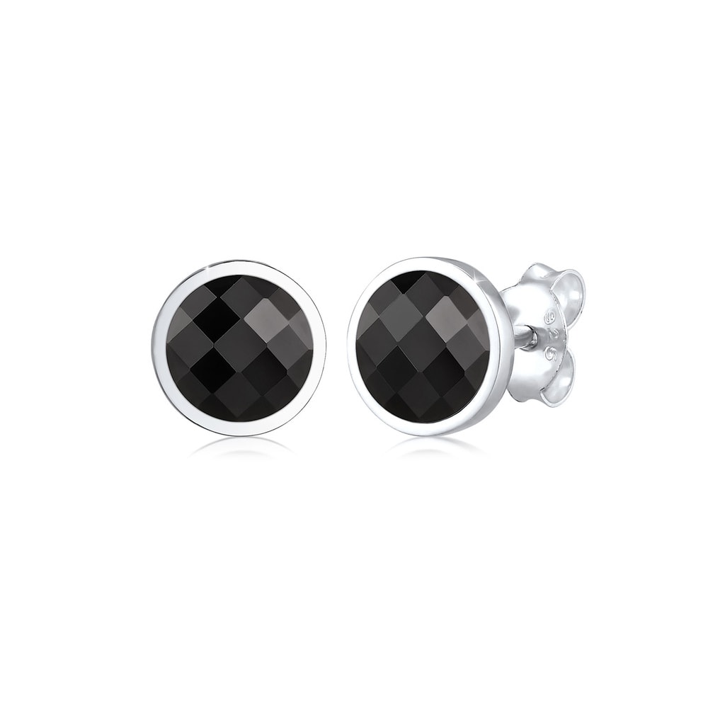 Elli Elli Boucles d'Oreilles Clous d'Oreille avec des Cristaux Classique Femme - (925/ Boucles d'oreilles