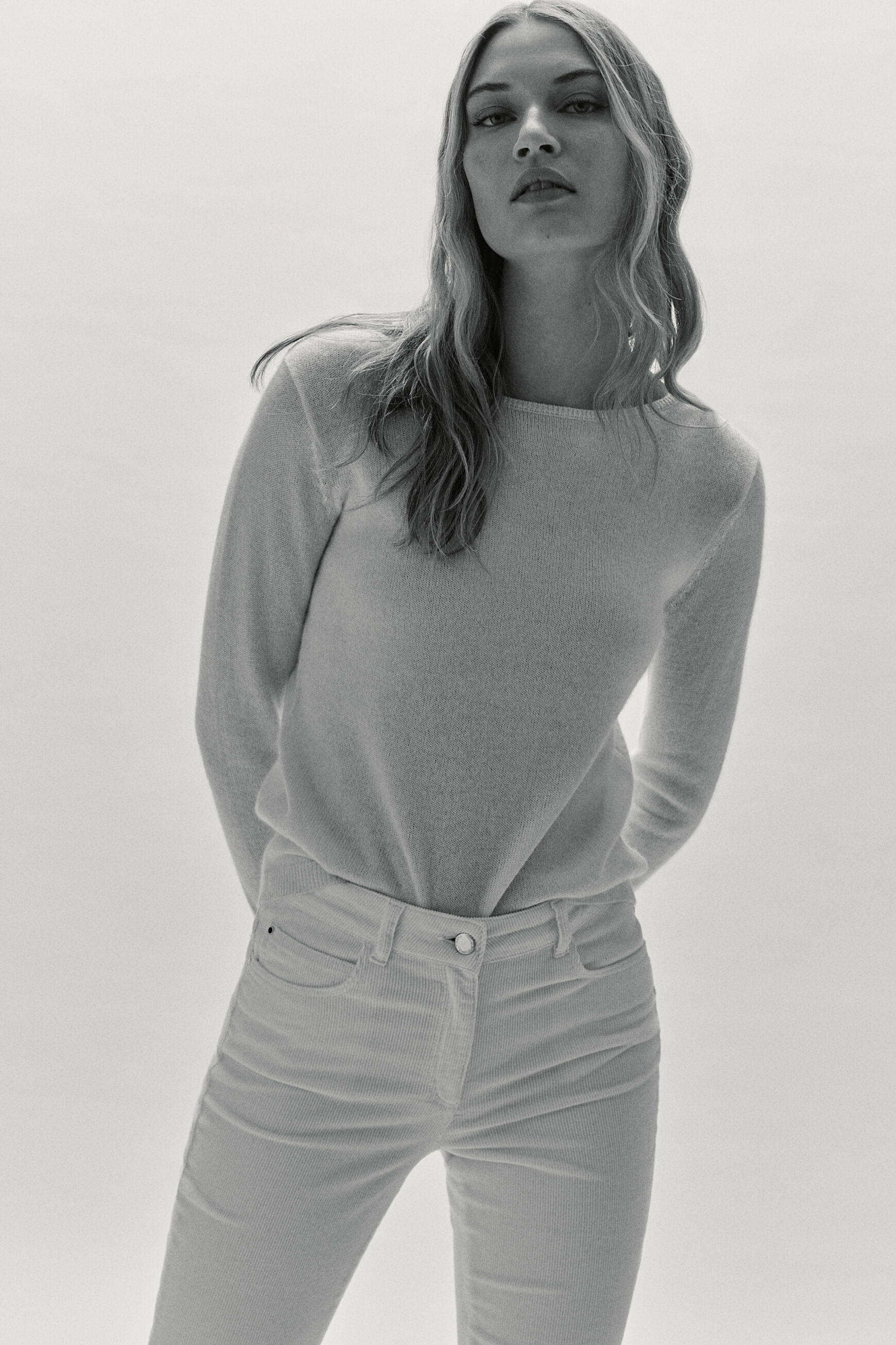 pull zofia lurex 100% cachemire ivoire femme