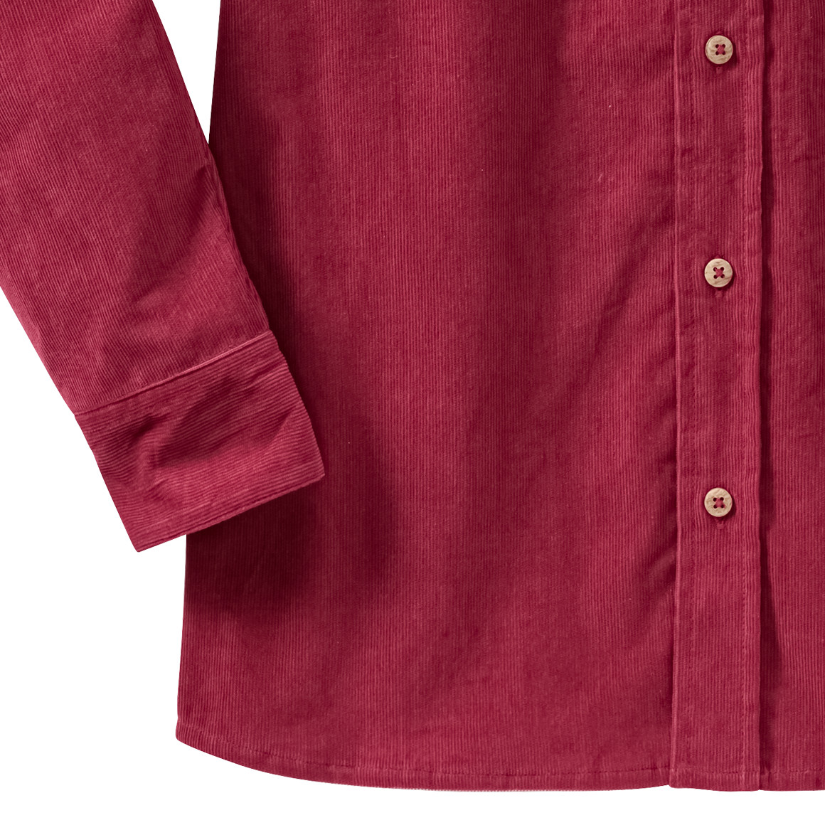 Jungen Weihnachtshemd aus Cord rot