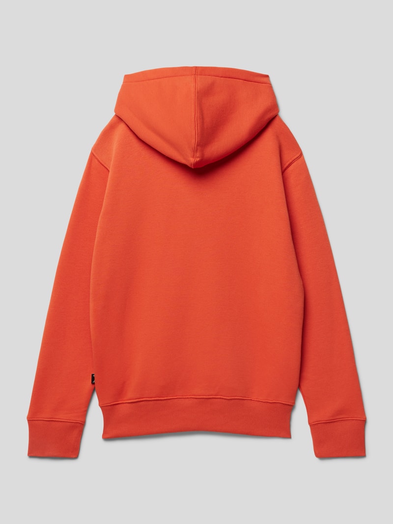 Hoodie mit Label-Stitching Modell 'ARCH' in orange