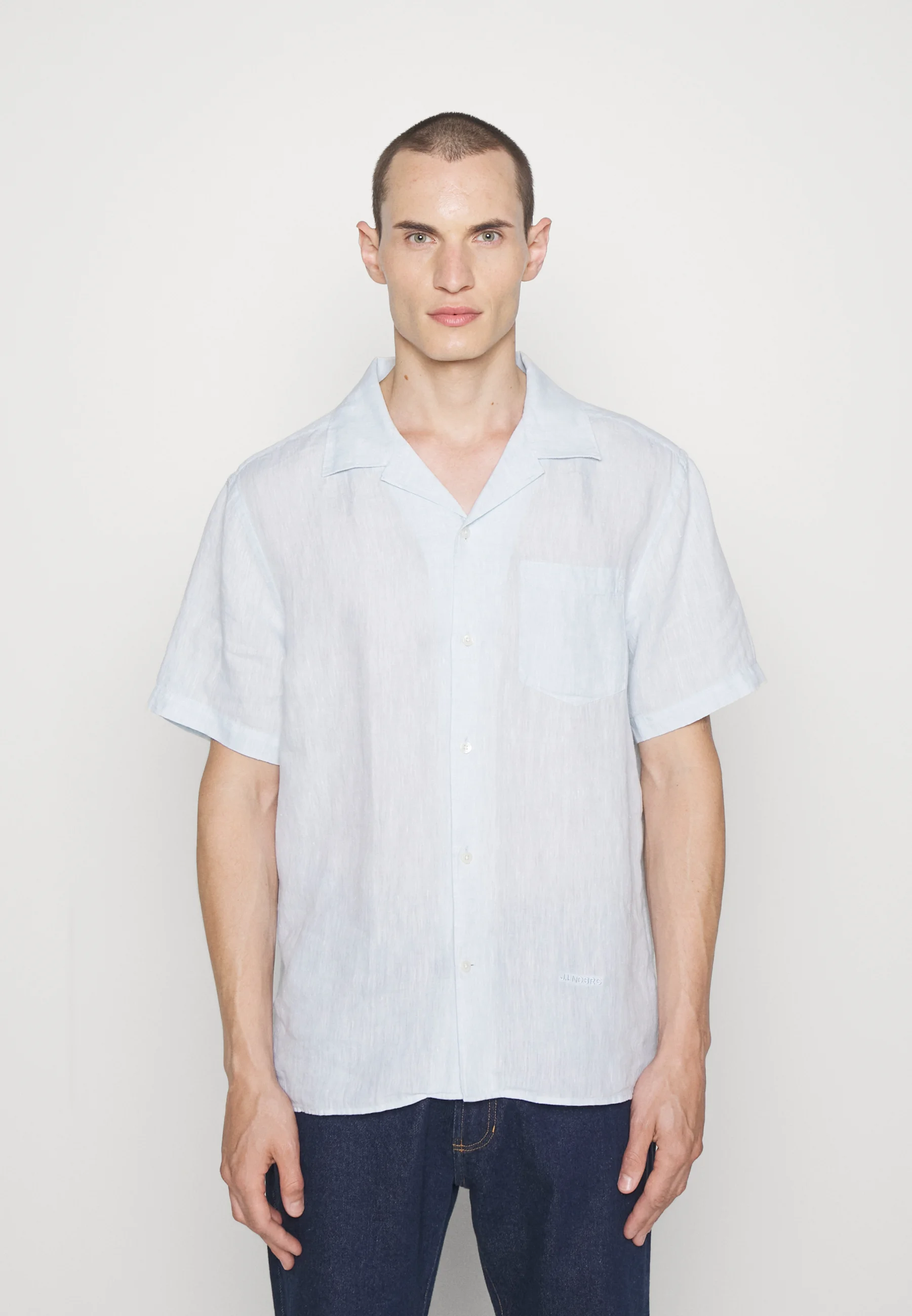 J.LINDEBERG MELANGE REG SHIRT - Camisa