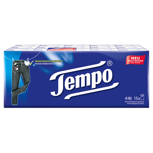 TEMPO Taschentücher 15 x 10 Stück  15X10 St  Tücher