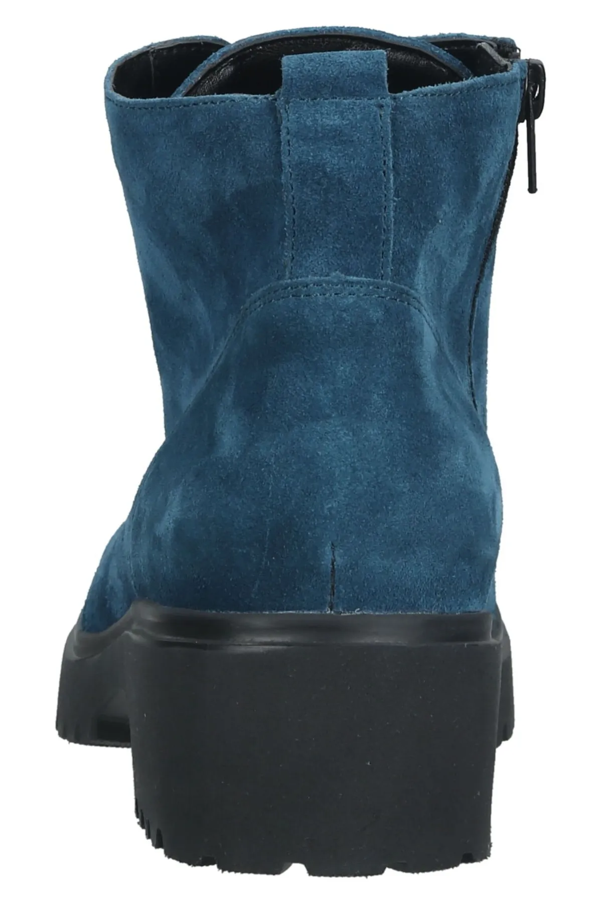 Waldläufer  Stiefelette - Blau - Blockabsatz