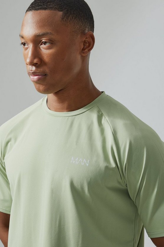 Strukturiertes Man Active Slim-Fit Mesh T-Shirt