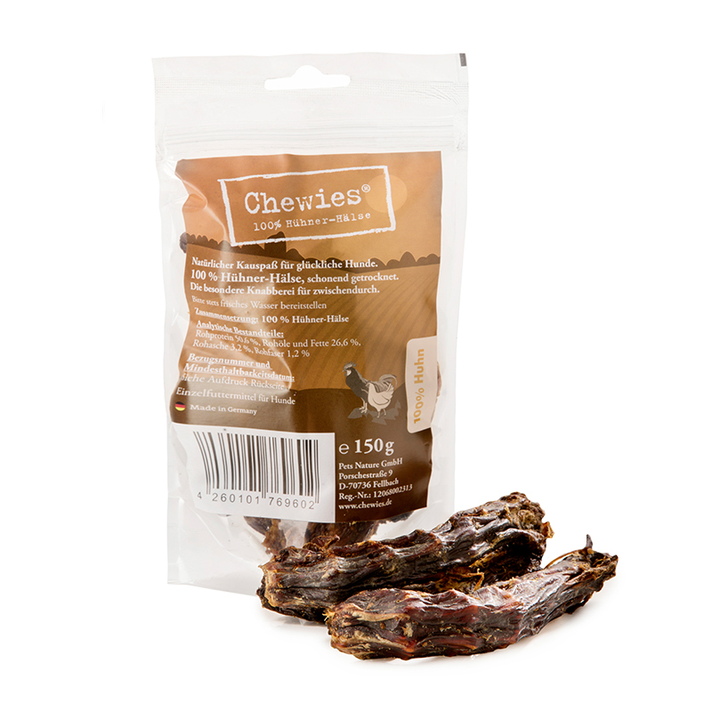 Chewies Snacks Chewies Hühner-Hälse 150g