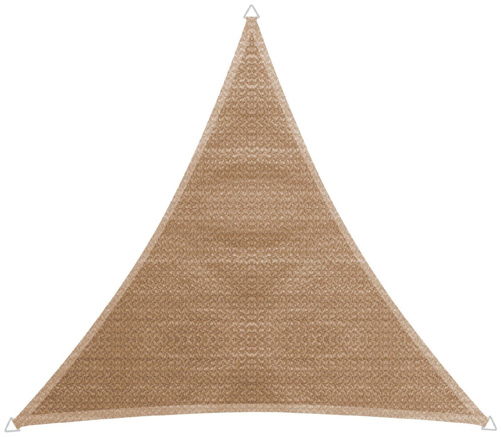 Windhager Sonnensegel Capri Dreieck, 5x5x5m, schilf