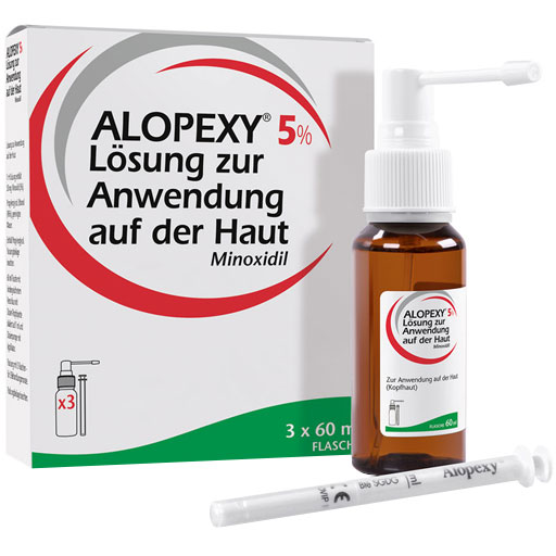 ALOPEXY 5% Lösung zur Anwendung auf der Haut  3X60 ml  Lösung