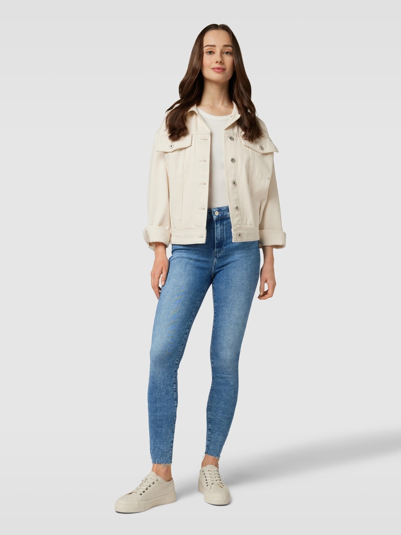 Jeans mit Label-Details Modell 'Harlem' in jeans